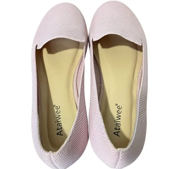 Ataiwee Womens Slip-On Flats Pink Comfort Size 8 - Picture 8 of 9